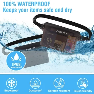 FORETOY 2 Pack Bolsa Impermeable 3