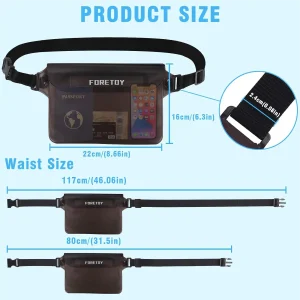 FORETOY 2 Pack Bolsa Impermeable 2