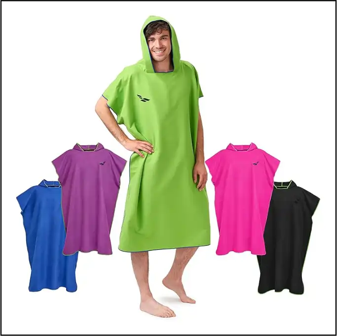Fit-Flip Poncho de Surf - Ligero, Compacto y de Secado Rápido 4