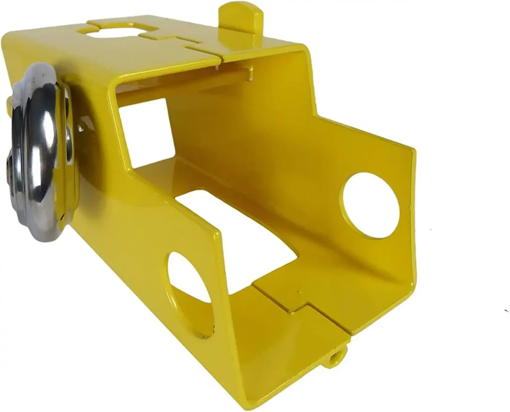 Hyfive Candado Heavy Duty para Enganche de Remolque y Caravana - Alta Seguridad con Barra de Bloqueo de Acero Inoxidable, Visible y Fácil de Aplicar 5