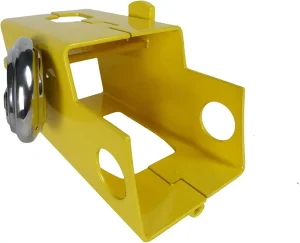 Hyfive Candado Heavy Duty para Enganche de Remolque y Caravana - Alta Seguridad con Barra de Bloqueo de Acero Inoxidable, Visible y Fácil de Aplicar 5