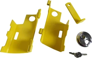 Hyfive Candado Heavy Duty para Enganche de Remolque y Caravana - Alta Seguridad con Barra de Bloqueo de Acero Inoxidable, Visible y Fácil de Aplicar 6