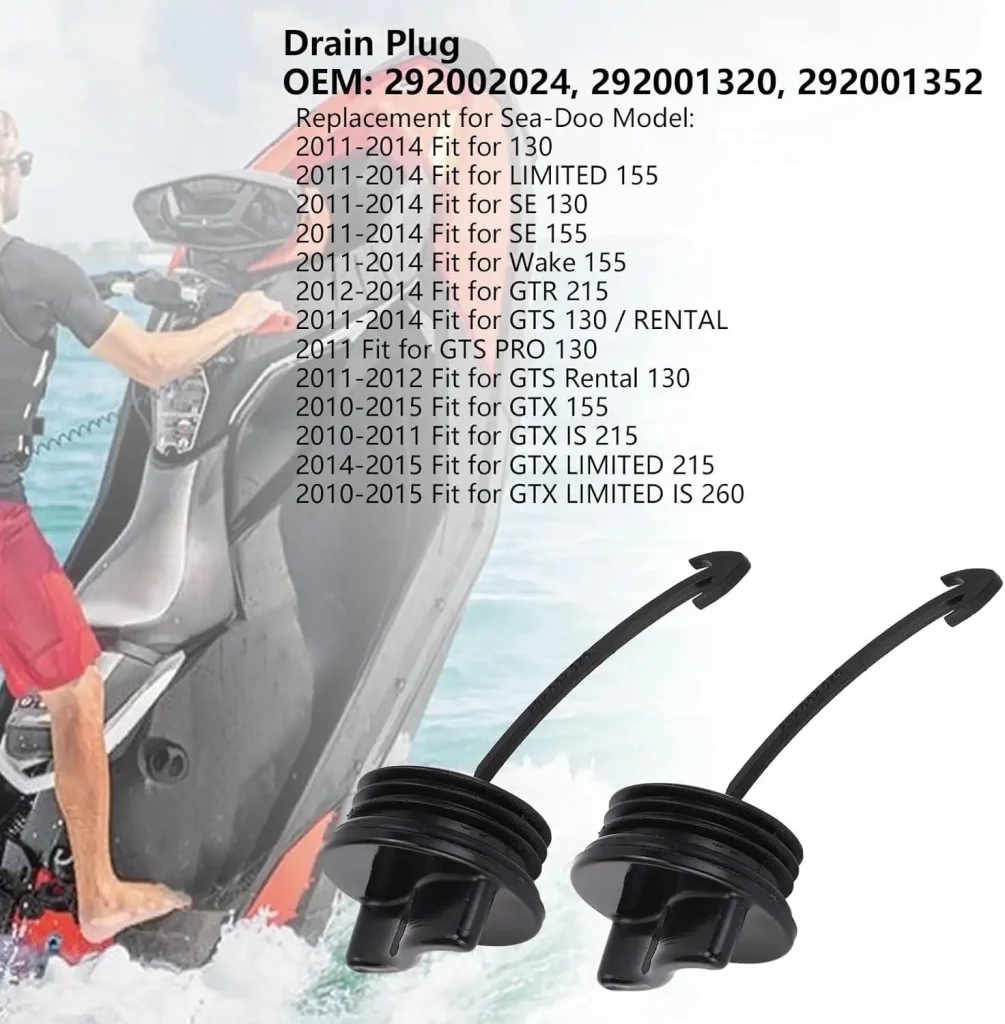 Reemplazo de Tapón de Drenaje de Plástico Alto Rendimiento para Sea-Doo 7