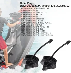 Reemplazo de Tapón de Drenaje de Plástico Alto Rendimiento para Sea-Doo 7