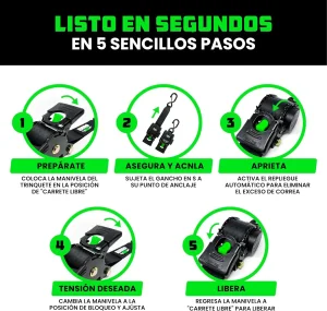 Rhino USA Correas de Amarre Retráctiles 4