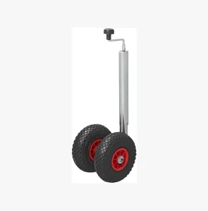 ProPlus 341508 - Rueda Direccional Doble con Llantas de Plástico y Neumáticos, Diámetro del Tubo 48 mm 2
